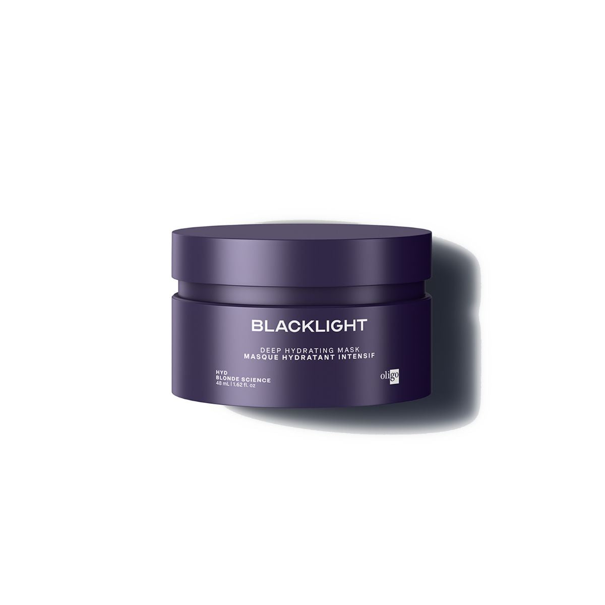 Front of jar of the Blacklight Blonde Science Deep Hydrating Mask 225ml #size_48 ml / 1.62 fl. oz