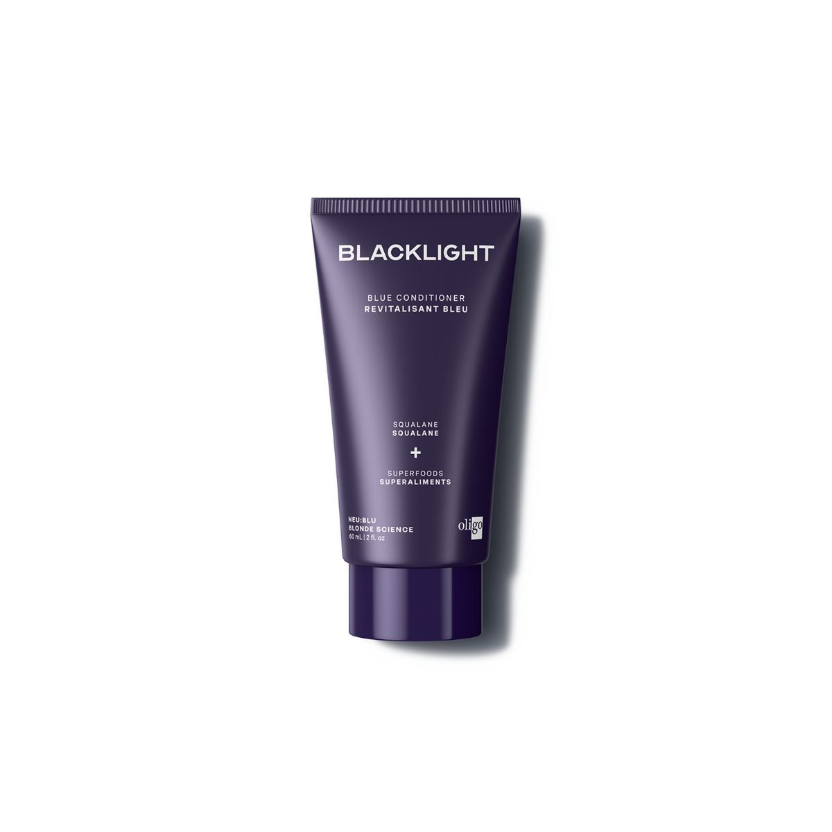 Front of bottle of Blacklight Blonde Science Neutralizing Blue Conditioner 60ml #size_60 ml / 2 fl. oz