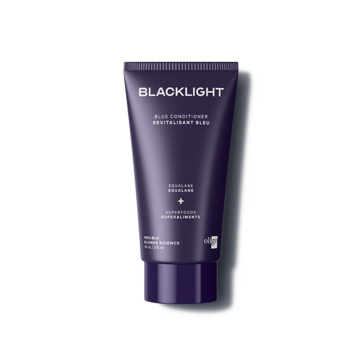 Front of bottle of Blacklight Blonde Science Neutralizing Blue Conditioner 60ml #size_60 ml / 2 fl. oz