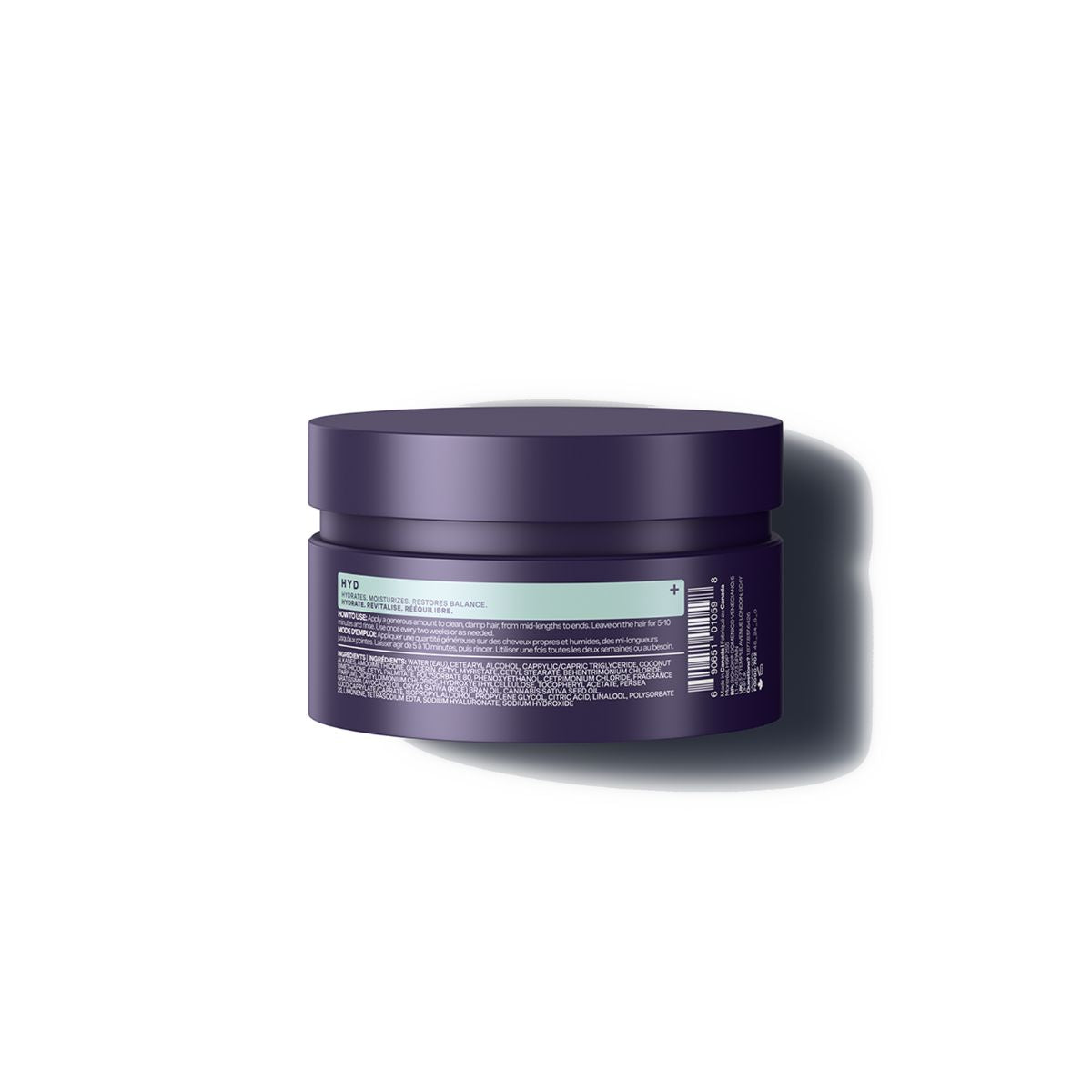 Back of jar of the Blacklight Blonde Science Deep Hydrating Mask 225ml #size_48 ml / 1.62 fl. oz