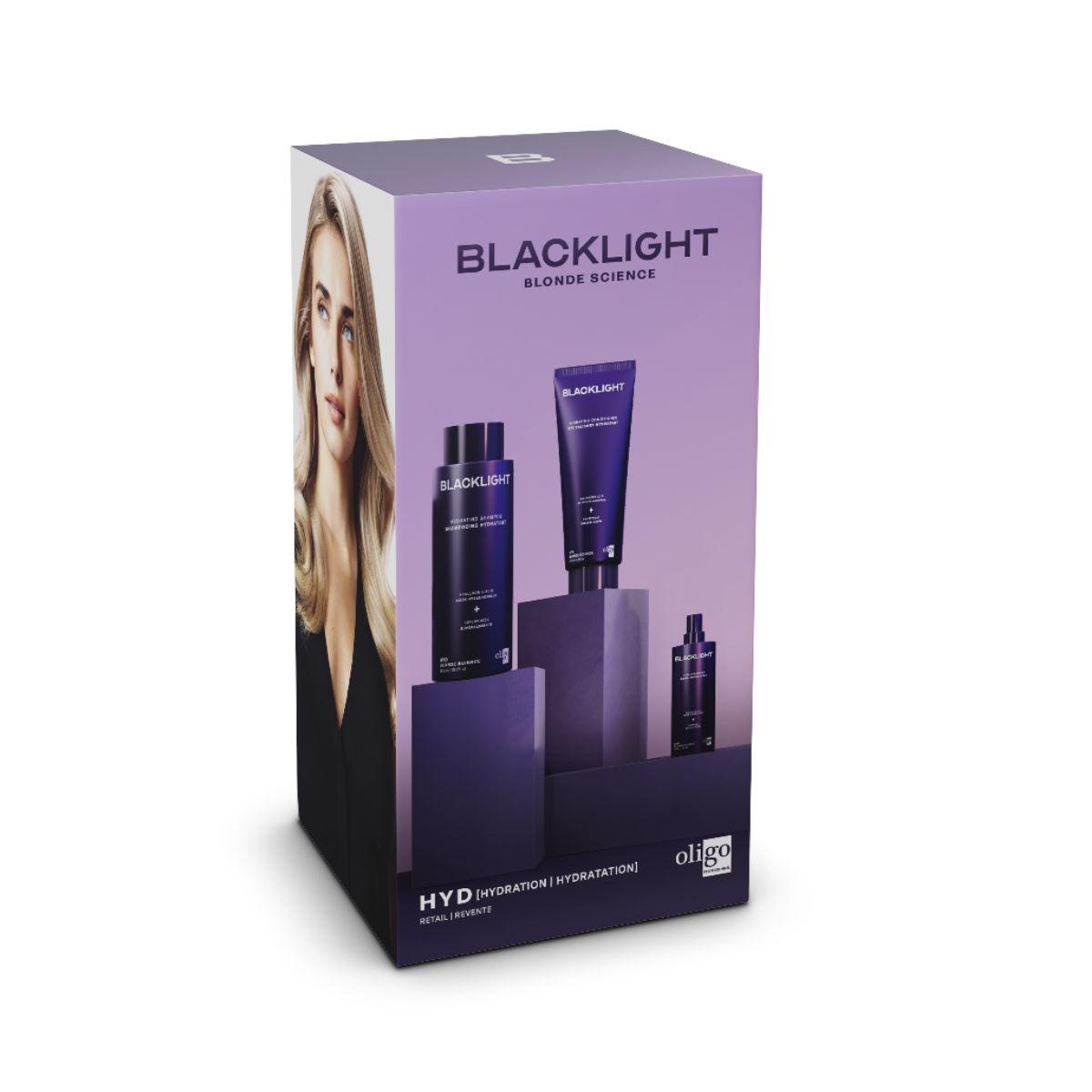 Image showing the Blacklight Blonde Science Hydrating Hair Kit