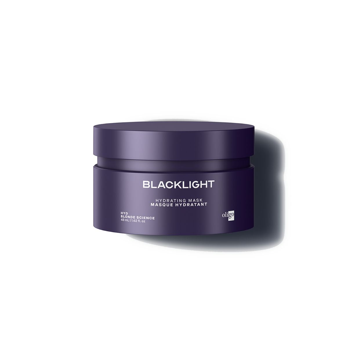 Front of jar of the Blacklight Blonde Science Hydrating Mask 48ml #size_48 ml / 1.62 fl. oz