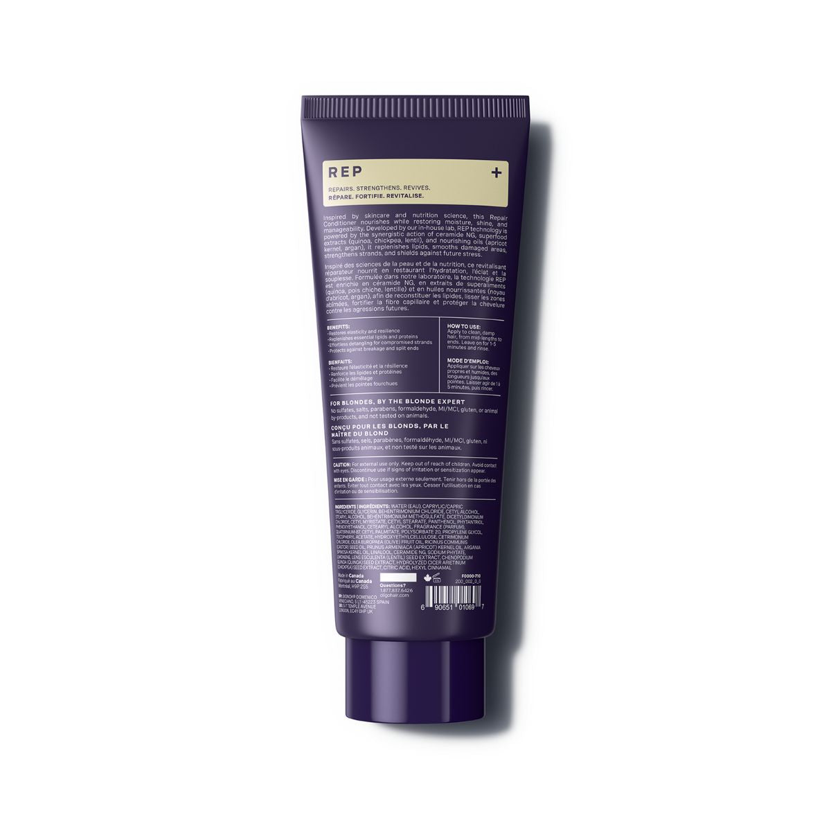 Back of the Blacklight Blonde Science Repair Conditioner for Blonde Hair 200ml #size_200 ml / 6.8 fl. oz