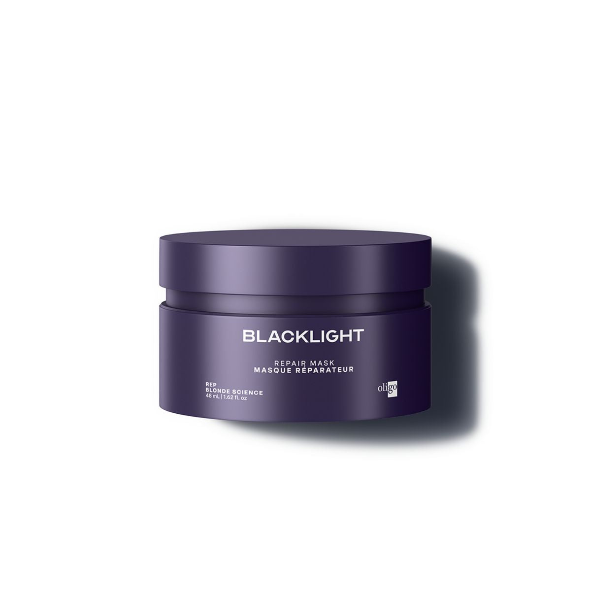 Front of jar of Blacklight Blonde Science Repair Mask for Blondes 48ml #size_48 ml / 1.62 fl. oz