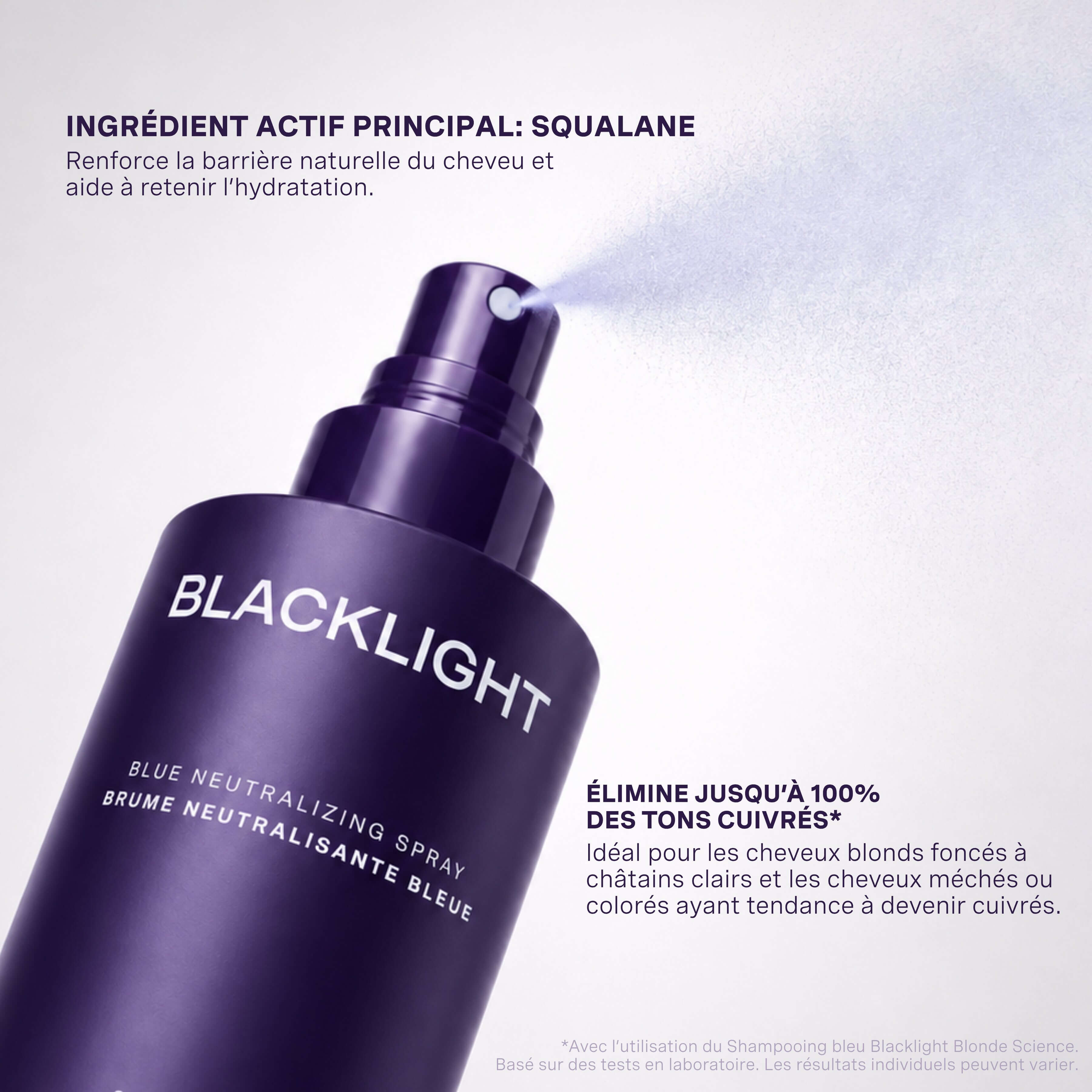 Benefits of the Blacklight Blonde Science Blue Neutralizing Spray